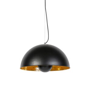Průmyslová závěsná lampa černá se zlatem 50 cm – Magna Eglip
