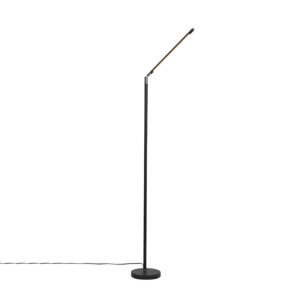 Moderní stojací lampa černá včetně LED s dotykovým stmívačem – Berdien
