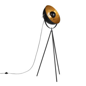 Stativová průmyslová stojací lampa černá – Magna 40 Eglip