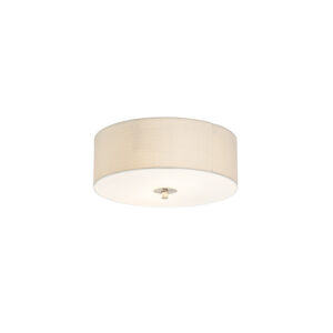 Venkovská stropní lampa bílá / krémová 30 cm – Drum Juta