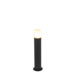 Venkovní lampa černá s opálově bílým odstínem 50 cm – Odense
