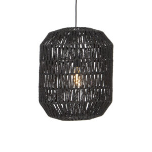 Retro závěsná lampa černá 40 cm – Lina Hive