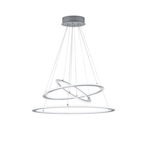 Designová závěsná lampa z oceli včetně LED třístupňového stmívatelného – Tijn