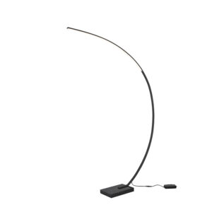 Designová stojací lampa černá včetně LED stmívatelná – Dina