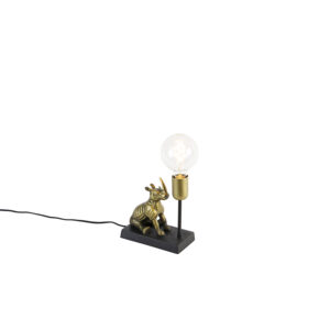 Vintage stolní lampa mosaz – Animal Haesehorn