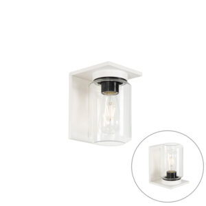 Moderní nástěnná lampa bílá IP54 – Marshall