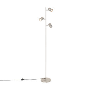 Moderní stojací ocelová 3-světelná lampa – Jeana