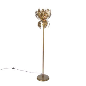 Vintage stojací lampa zlatá – Botanica Simplo