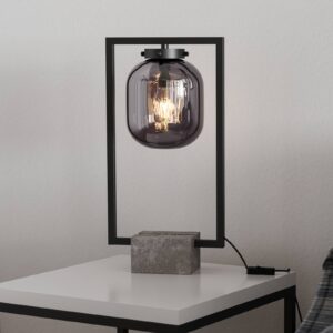 By Rydéns Dixton stolní lampa 52 cm, kouřové sklo