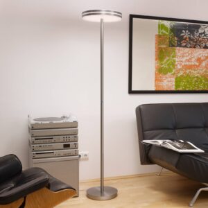 BANKAMP Gem LED stojací lampa stmívač, hliník