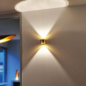 BANKAMP Impulse LED nástěnné světlo up/down zlatá