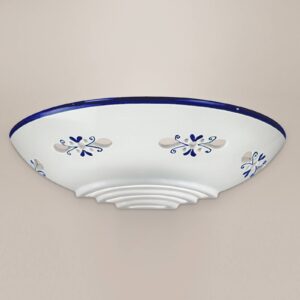 Nástěnné světlo Bassano z keramiky, přilehlé modré