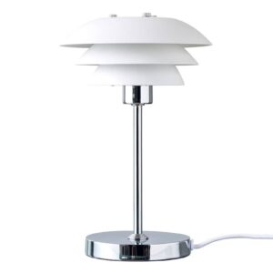 Dyberg Larsen DL16 stolní lampa, kov, bílá