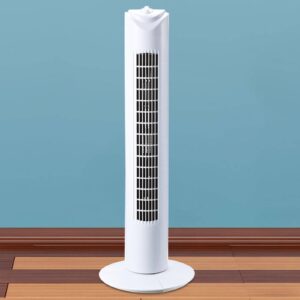Stojanový ventilátor Tower, bílá, 3 rychlosti