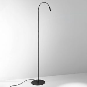 Egger Zooom LED stojací lampa s ramenem, černá