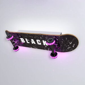 Skateboard LED nástěnné světlo Easy Cruiser Black