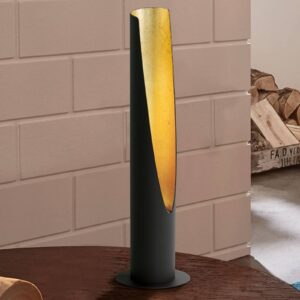 LED stolní lampa Barbotto v černé a zlaté