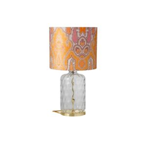 EBB & FLOW Pillar stolní lampa Brocade yellow/pink