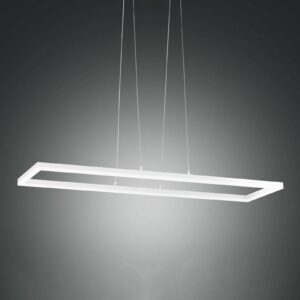 LED závěsné světlo Bard, 92x32 cm v bílé barvě