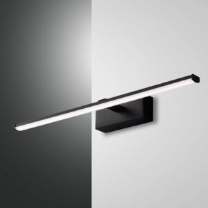 LED nástěnné světlo Nala, černé, šířka 50 cm