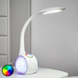 Flexibilní LED stolní lampa Paula, bílá
