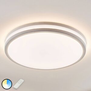 Bílé LED stropní svítidlo Arnim, kulatý tvar, IP44