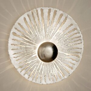 LED nástěnné světlo Pietro kulatý tvar, stříbrné