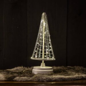Stromek Santa’s Tree, stříbrný drát výška 26 cm