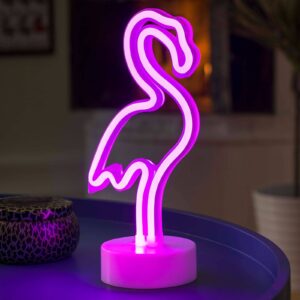 LED dekorativní světlo Flamingo, na baterie