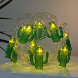 LED světelný řetěz kaktus, na baterie