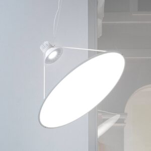 Luceplan Amisol LED závěsné světlo Ø 75cm opálová