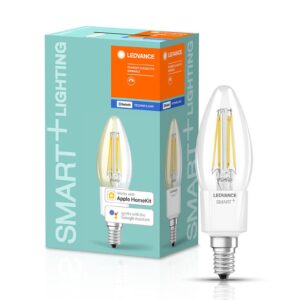 LEDVANCE SMART+ Bluetooth E14 svíčka čirá 4W 2700K