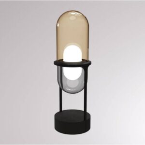 LOUM Pille LED stolní lampa šampaňská/šedá