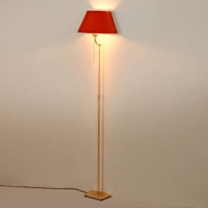 Menzel Live Elegant stojací lampa červené stínidlo