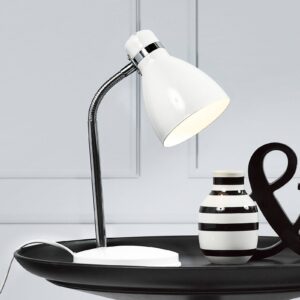 Moderní stolní lampa CYCLONE bílá