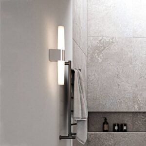LED koupelnové nástěnné světlo Helva Double, chrom