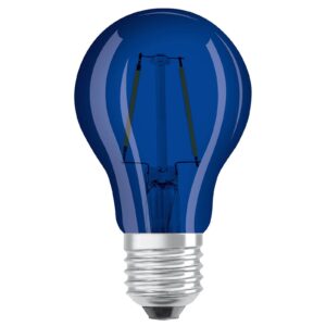 OSRAM LED žárovka E27 Star Décor Cla A 2,5W, modrá