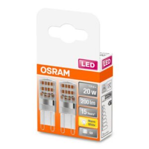 OSRAM LED pinová žárovka G9 1,9W 2700K čirá 2ks