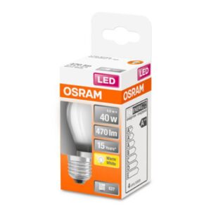 OSRAM Classic P LED žárovka E27 4W 2 700 K matná