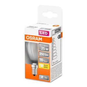 OSRAM Classic P LED žárovka E14 2,5W 2 700 K matná