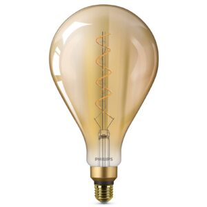 E27 5W LED žárovka Giant, teplá bílá, zlatá