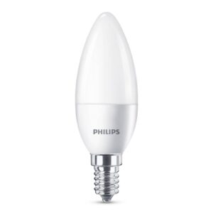 Philips LED žárovka E14 B35 5W matná balení 4ks
