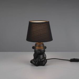 Stolní lampa Chita z keramiky, černá