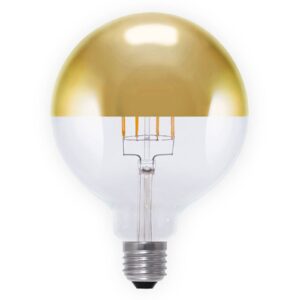 LED zrcadlená žárovka E27 7W zlatá