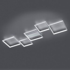 LED stropní světlo Sorrento 120 x 48 cm, hliník