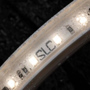 SLC LED strip 230 V, IP65, 50 m, 2 700 K