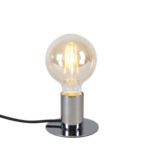 Moderní stolní lampa chrom – Facil