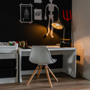 Průmyslová stolní lampa šedá nastavitelná – Pixa