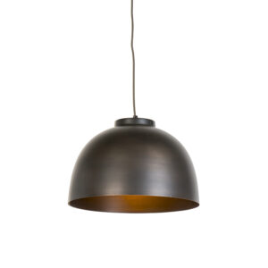 Industriální závěsná lampa hnědá 40 cm – Hoodi