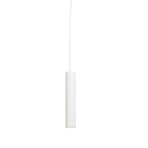 Designová závěsná lampa bílá – Tuba malá